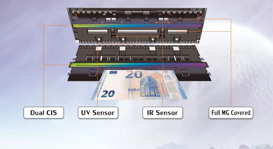 The Foreign Currency Detector Supports Portable Multi-National Money Counting Machine Euro Such as USD and Pound