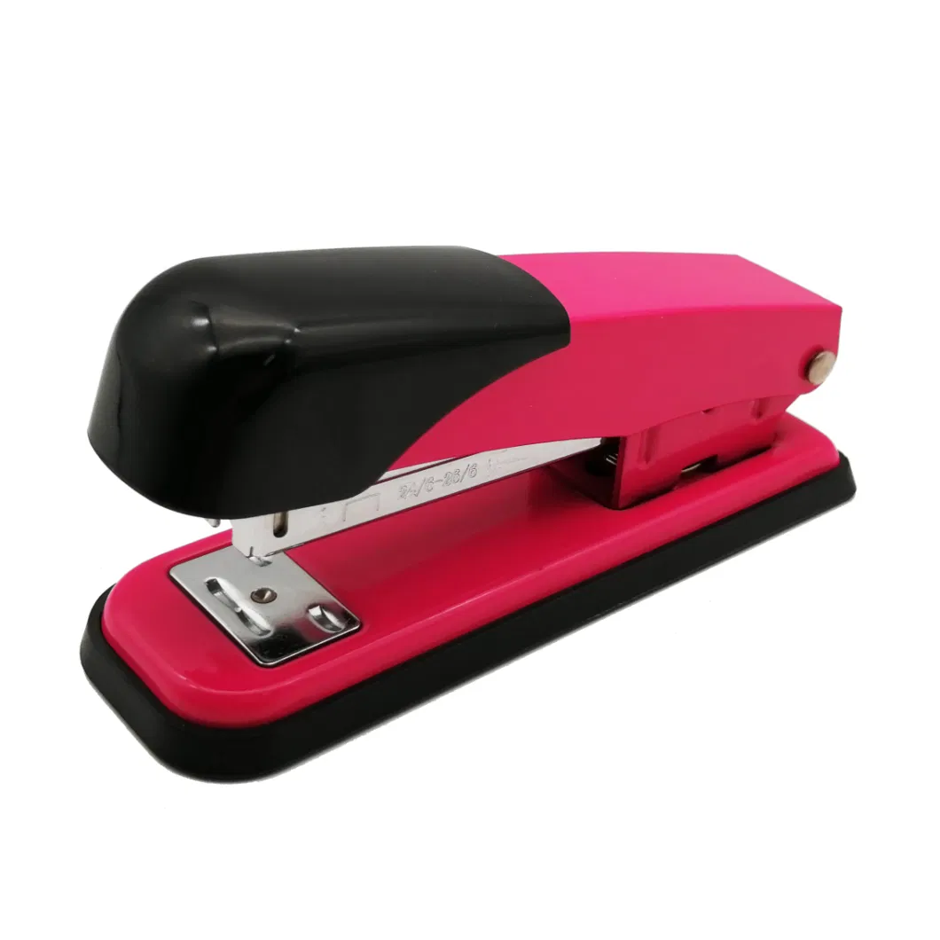 Wholesale China Factory Cheap Price Quality Office and School Desktop Standard 24/6 Staples Half Strip Metal Stapler with Custom Logo OEM Service